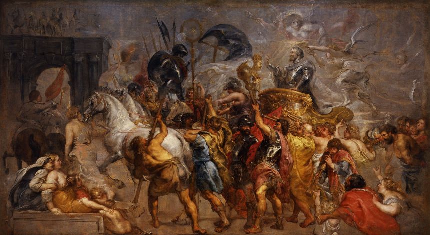 Entrada triunfal de Enrique IV a París Rubens